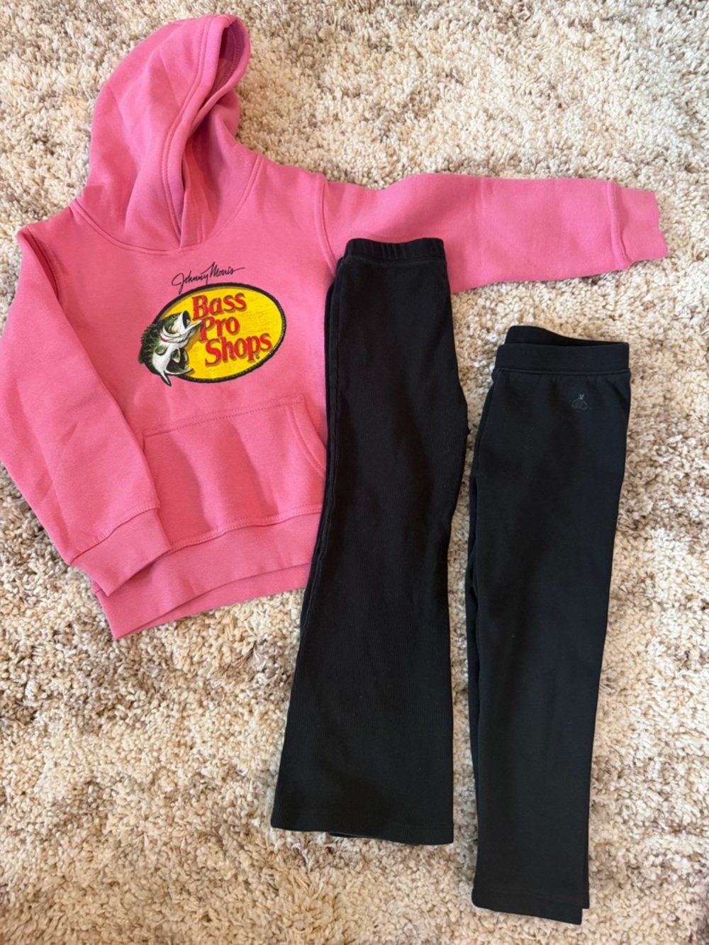 Bass Pro Shops Hot Pink Hoodie , Gap Leggings